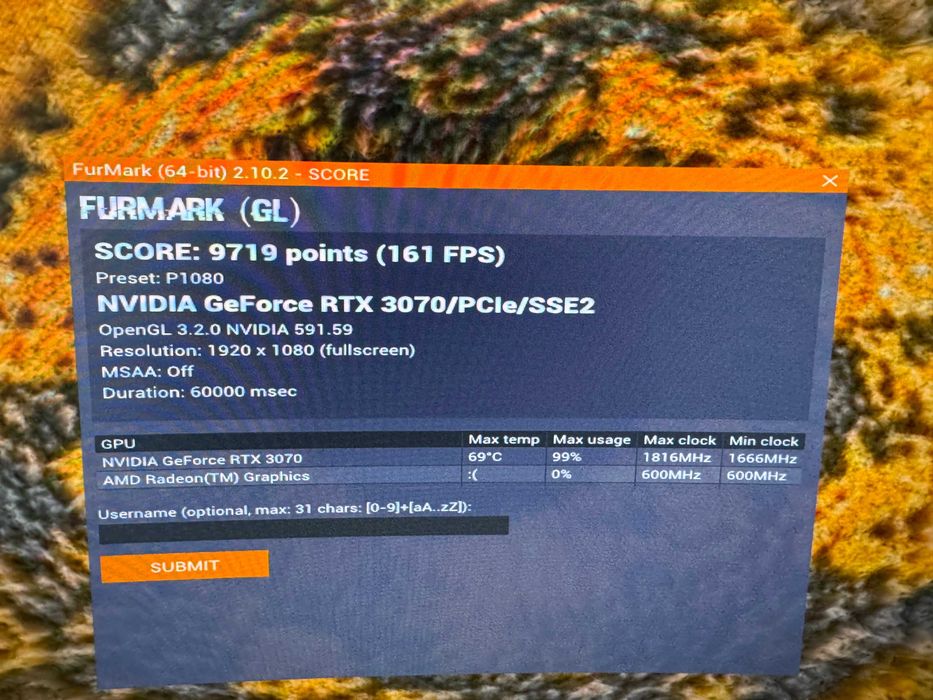 RTX 3070 White Vision OC 8GB Gigabyte - Perfeita