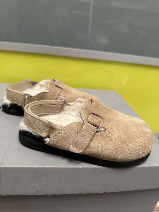 ‼️ хутряні сабо Zara 25 замша ботінки черевики уггі сапожки сапоги