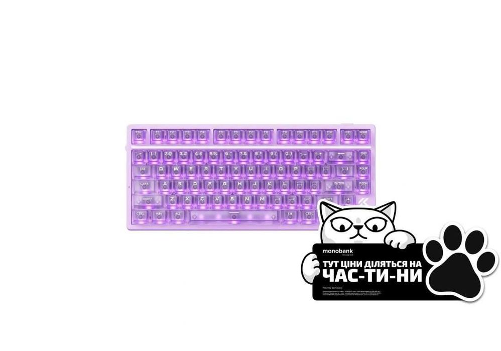 Магнітна MCHOSE Ace 75 (8K, RT, 256K, 0.08 мс, Fire Shadow V2) — нове покоління, краще за застарілі Ace 68 та Jet 75! Покупка частинами monobank