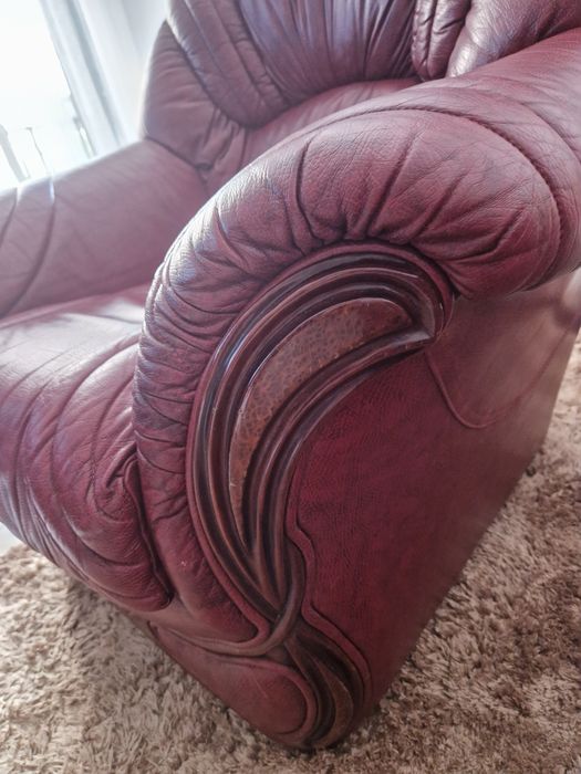 Sofás em pele genuína como novos