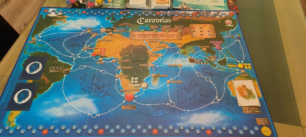 Jogo tabuleiro Caravelas