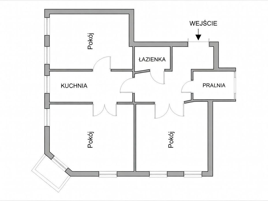 3pokojowe, rozkładowe, 100m2, Norwida, Curie, bezpośrednio