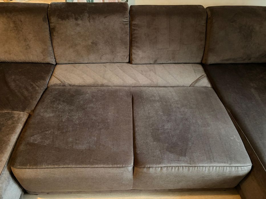 Szary duży narożnik Agata