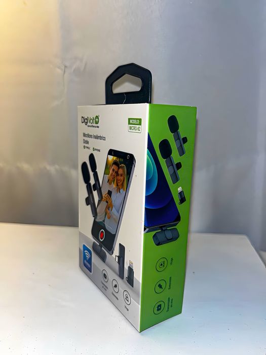 Microfone Sem Fios DigiVolt+ Micro-92 (iPhone e USB-C) - Como Novo