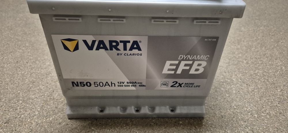 Akumulator varta efb 50ah 550A