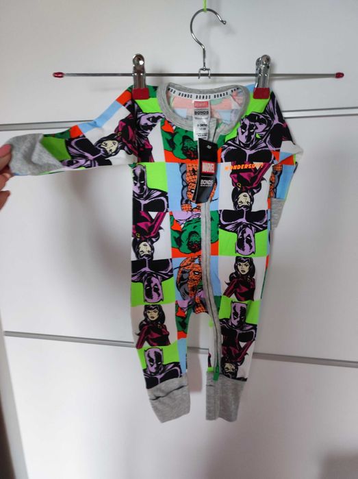 Marvel Bonds super body 0-3 miesiące Nowe bawełna