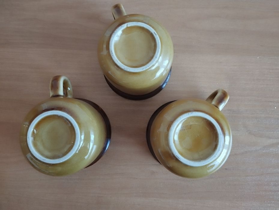 3 kubki z czasów PRL-u