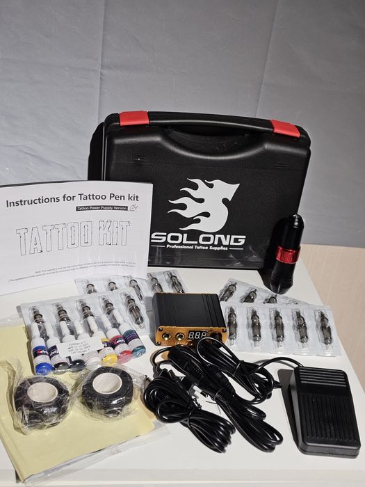 Тату машинка,професійний набір для тату-пістолетів Solong