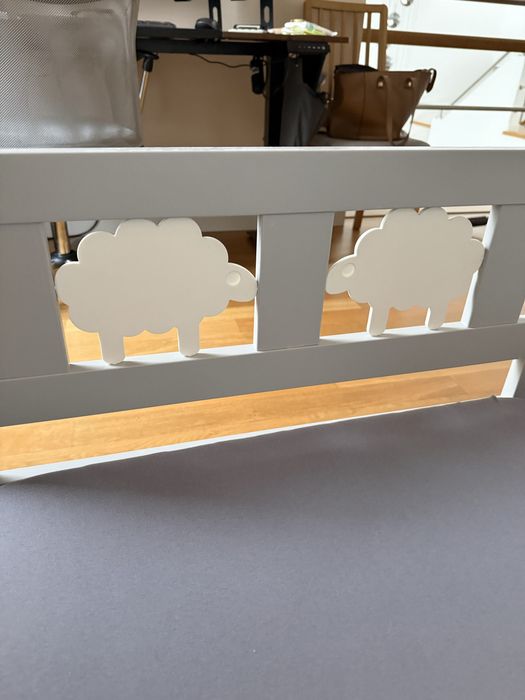 Ikea łóżko Kritter szare stan bardzo dobry