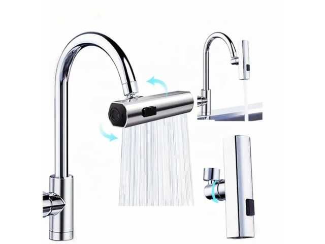 Końcówka na kran kuchenny perlator gwint wewnętrzny M22x1 M24x1 srebrn