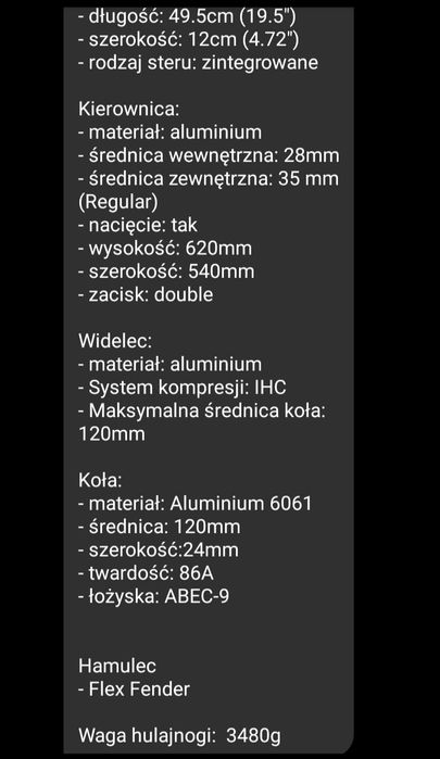 Hulajnoga aluminiowa