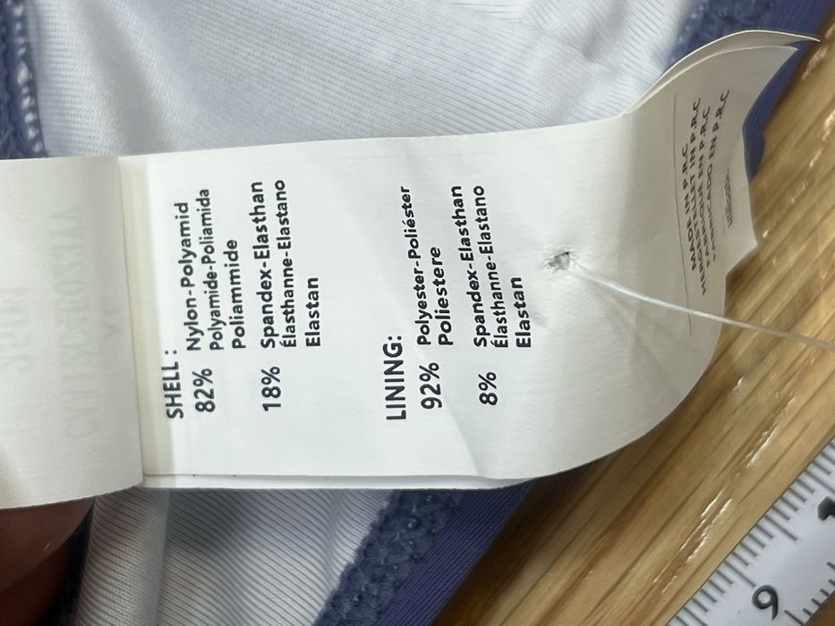 Gora do stroju kapielowego dwuczesciowego niebieski biustonosz XL