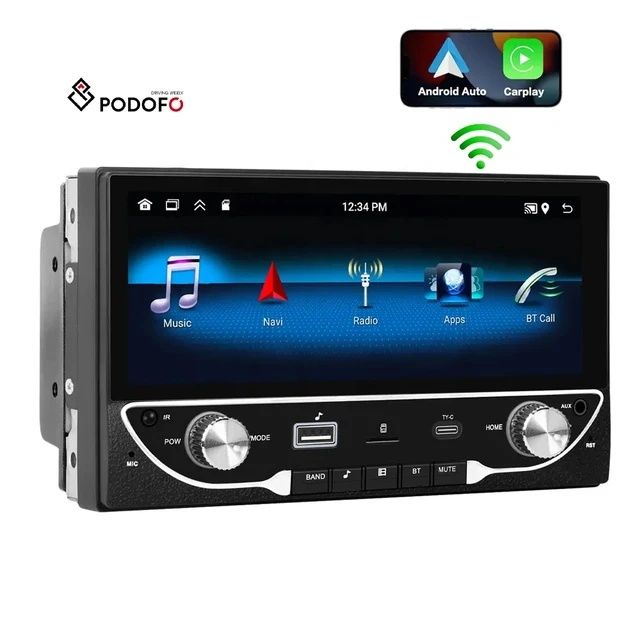 Rádio 2din 6,86" Android 13 Carplay GPS 2/64GB WiFi RDS DSP USB NOVO