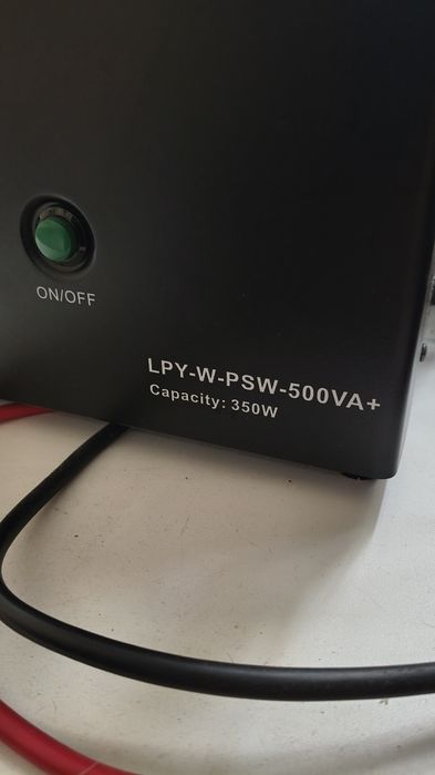 ДБЖ logic power 12V LPY-W-PSW-500VA+(350Вт)5A/10A з правильною синусоїдою з акумулятором qoltec lifepo4 50 Аh