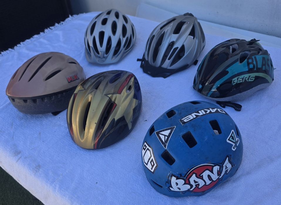 Capacetes para andar de Bicicleta vários valor de cada
