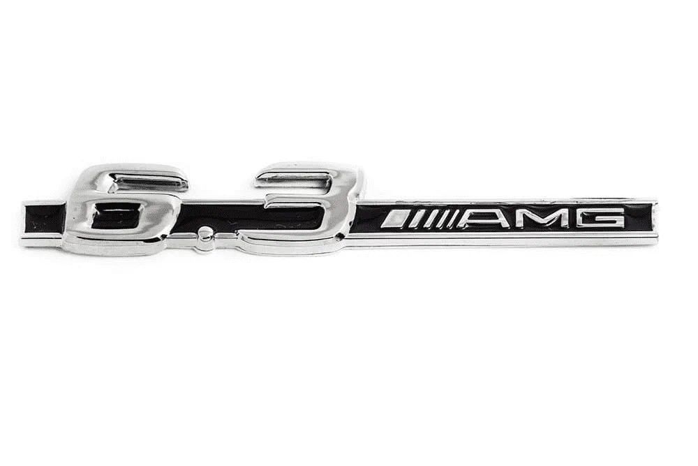 Металічний шильдик на крила надпис 6.3 AMG Mercedes-Benz
