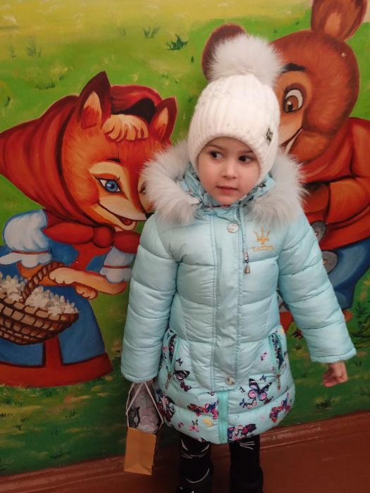 Пуховик для дівчинки