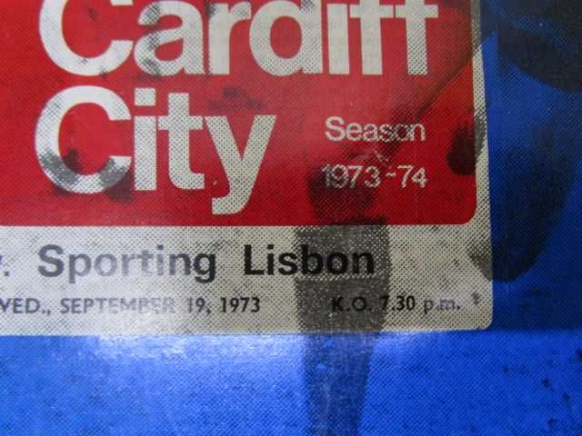 Programas antigos futebol anos 70 SCP Sporting Clube Portugal