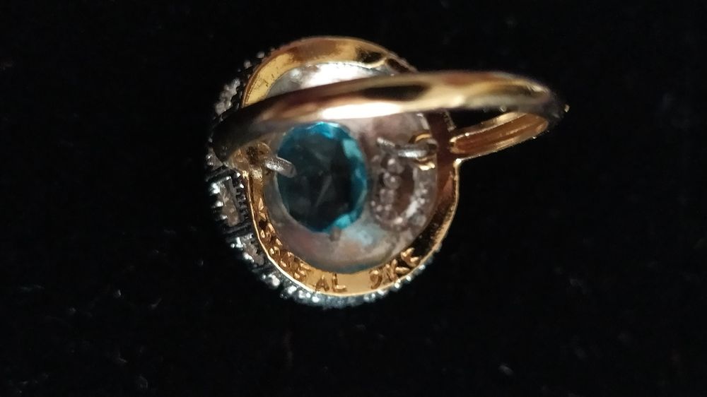 Anél de ouro com prata