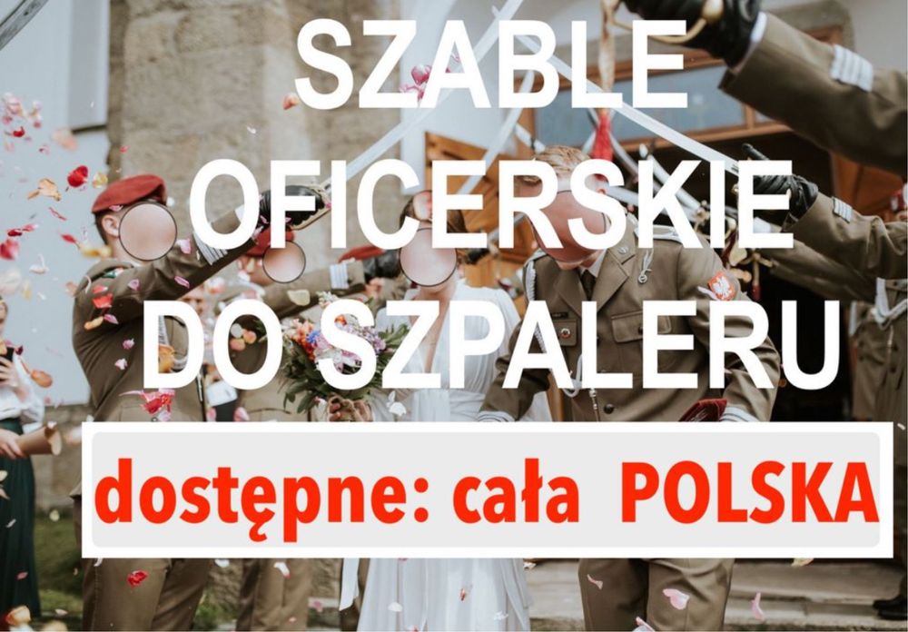 Szable do szpaleru ślubnego+temblaki patriotyczne WYSYLK cała Polska