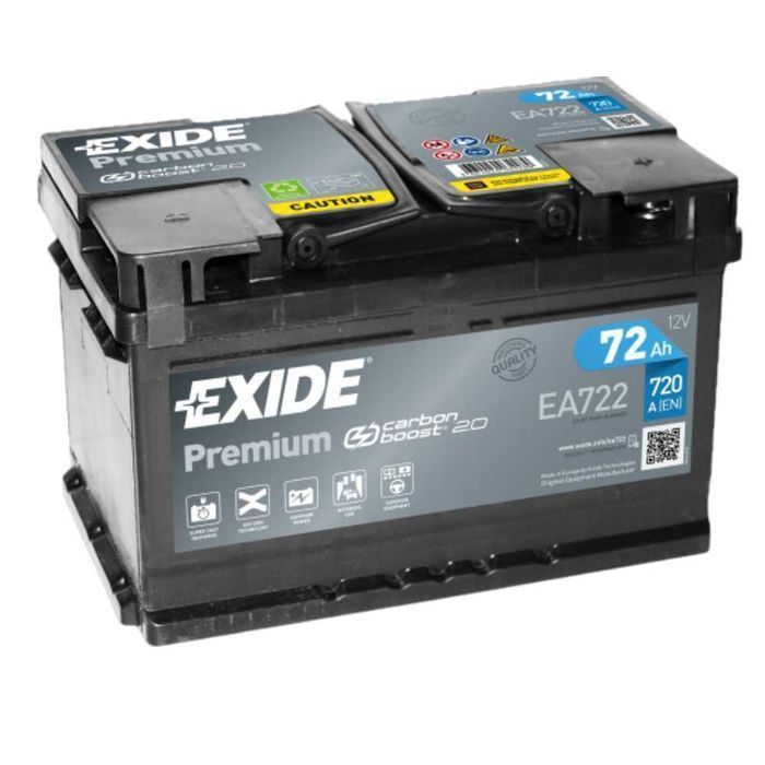 Akumulator Exide Premium 72Ah 720A PRAWY PLUS EA722