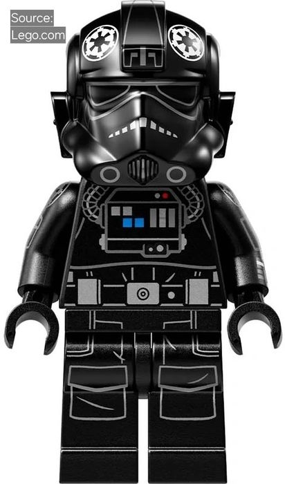 ENVIO GRATIS-LEGO sw1260 TIE Pilot Minifigure (Star Wars)