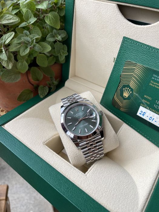 Rolex Datejust 41 Verde Jubilee Novo