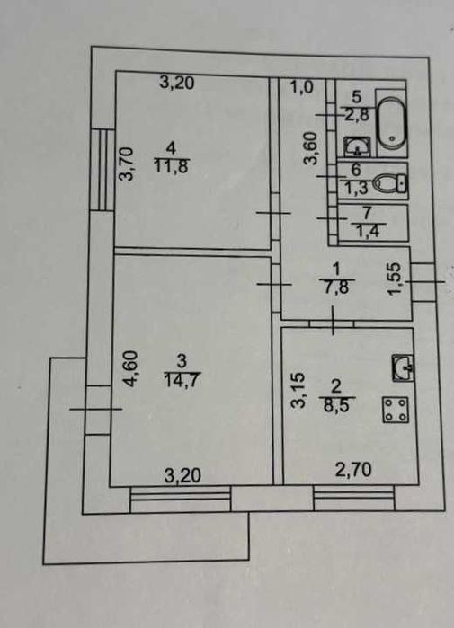 Здам 2-х кімнатну квартиру по вул. Клочківська в м.Харків.