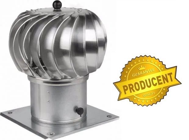 PROMOCJA! NASADA Obrotowa ALUMINIUM FI250 Podstaw Wentylacja 150-350