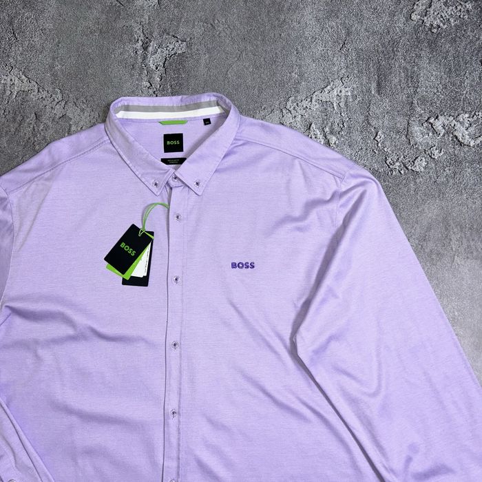 BOSS сорочка лавандова 2XL/3XL розмір оригінал нова з бірками