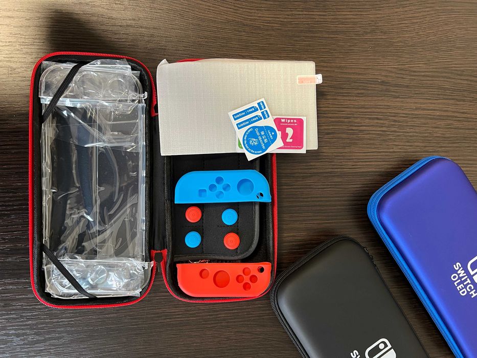 Нінтендо Свіч Олед Кейс сумка. Чохол на Nintendo Switch Oled. Скло