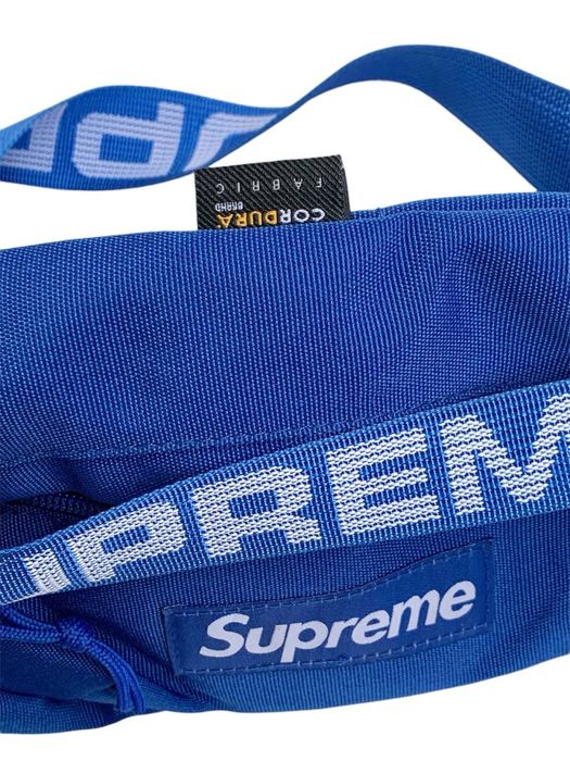 Supreme Waist Bag SS18 royal blue сумка бананка поясна