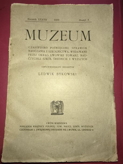 "Muzeum" 1922 r. - edukacja