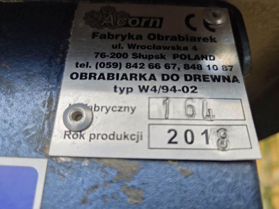 Pilarko heblarka Acorn W4/94