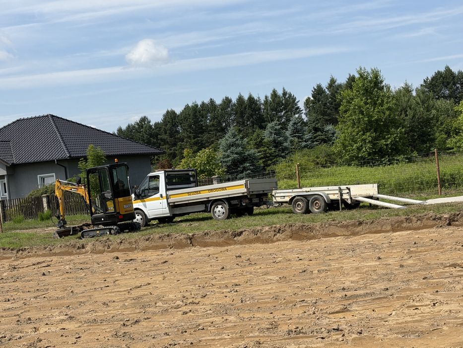 Prace ziemne usługi mini koparką