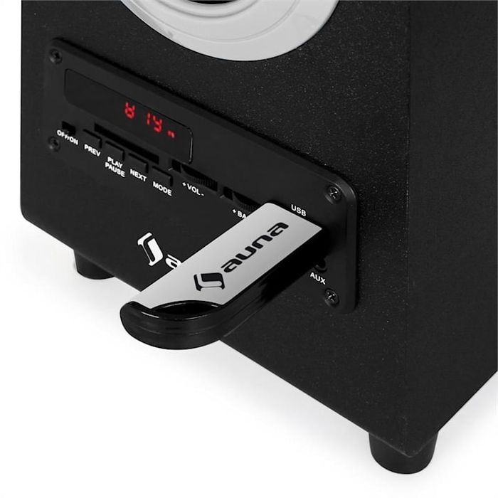 NOWY Głośnik Bezprzewodowy Bluetooth AUNA USB MP3 AUX Radio FM SD