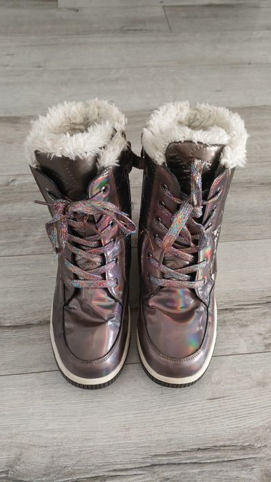 Buty śniegowce, zimowe dziewczęce, rozm . 35