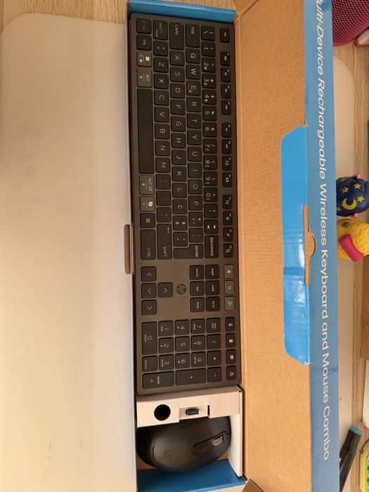 720 Multi-Device Rechargeable Wireless Keyboard and Mouse Combo HP