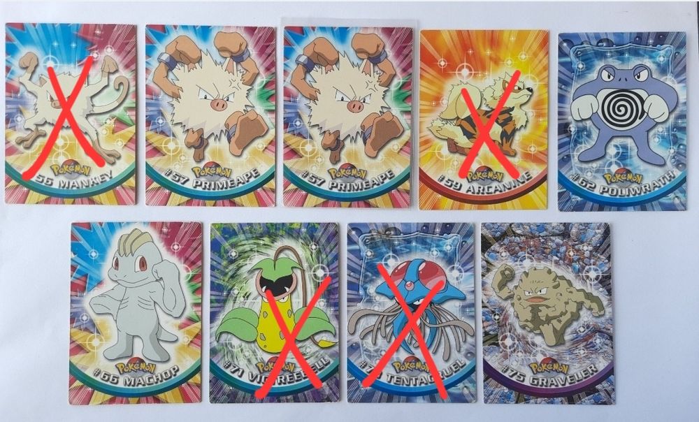 Cartas pokemon topps series 1 raras em inglês