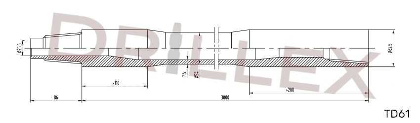 Żerdzie wiertnicze Tracto Technik Grundodrill TD61