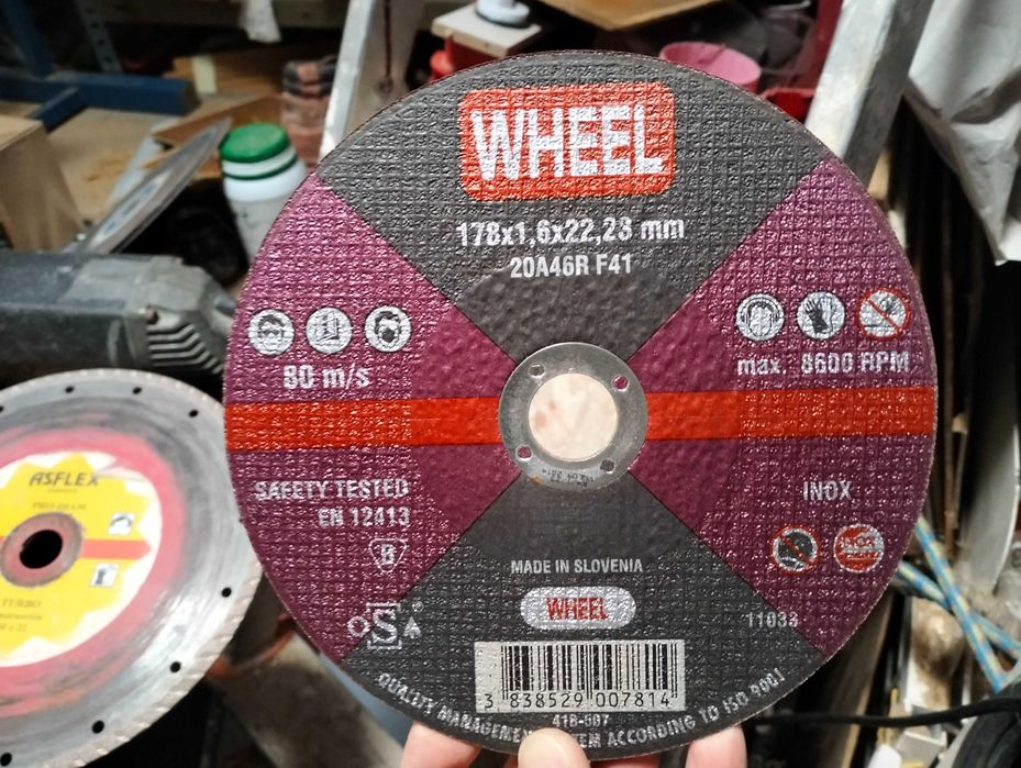 Discos de corte para maquinas de corte, rebarbadoras novos