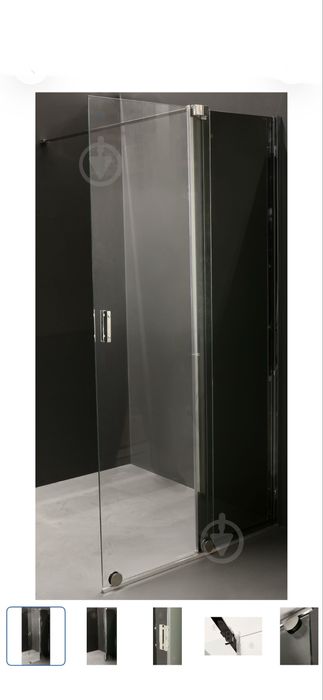 Душова перегородка 100 х190 рухома