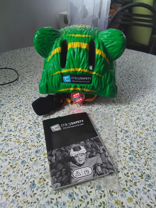 Детский шлем СrazySafety Green Tiger
