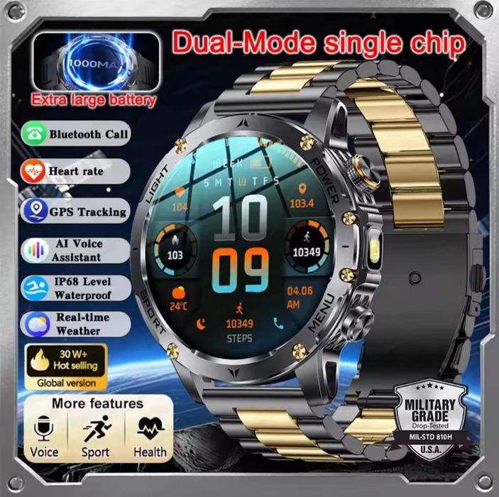 Smartwatch 1000mAh opaska treningowa