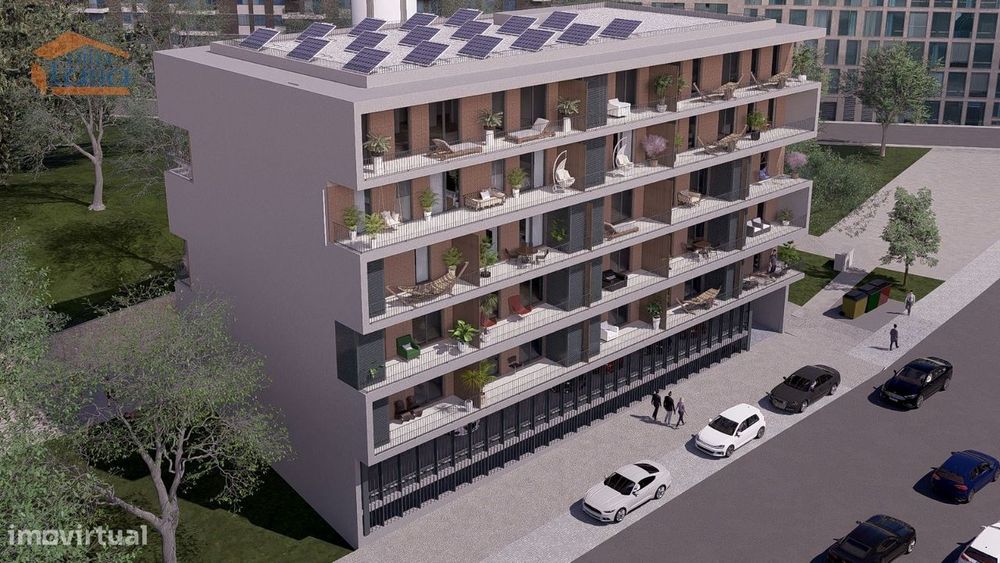 T-0 Novo c/ varanda 12.58m2 e lugar de garagem no centro de Armação...