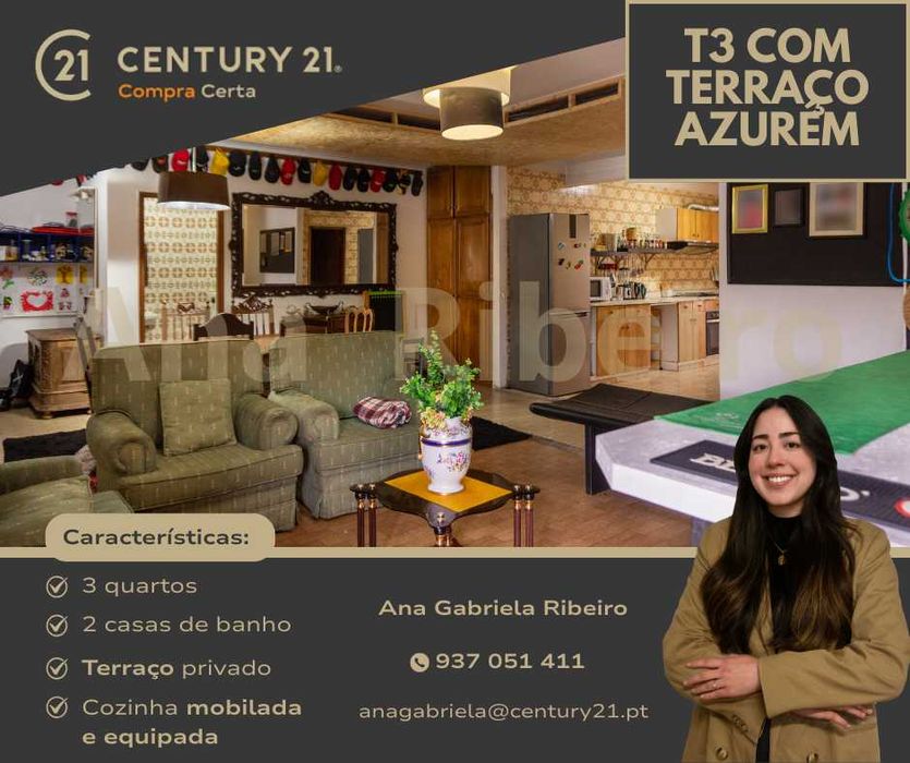 Apartamento T3 em Azurém
