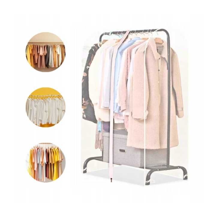 Pokrowiec na ubrania 110cm ochrona przed molami wilgocią przezroczysty