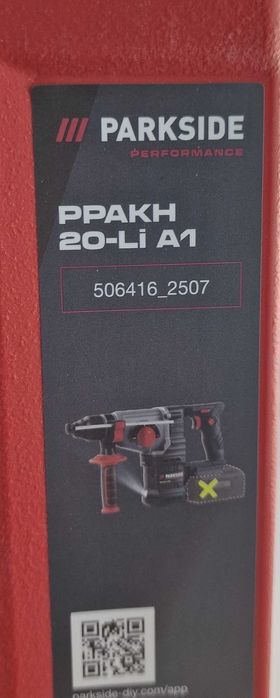 Młotowiertarka Parkside Ppakh 20-Li A1