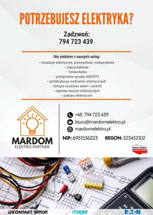 ELEKTRYK  *Pomiary *Instalacje Elektryczne *Awarie *FOTOWOLTAIKA