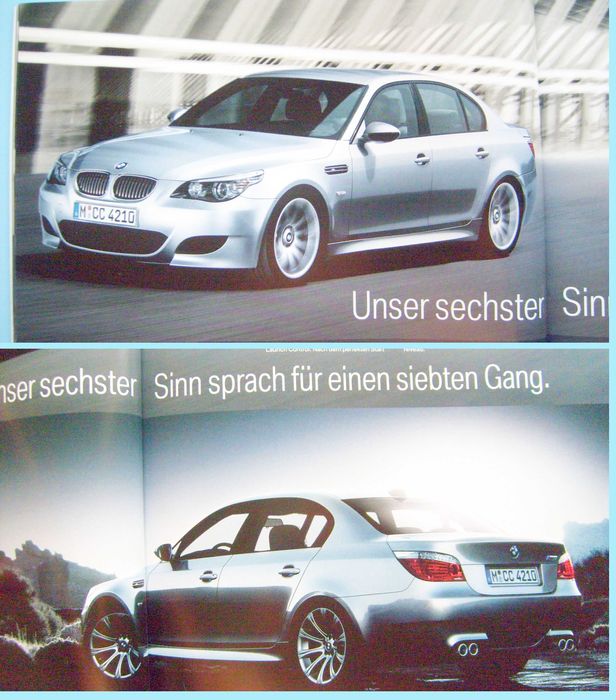 BMW M5 Limousine E60 / M5 Touring E61 prospekt 2008 BDB 58 str. (2nd) *przesyłka GRATIS !